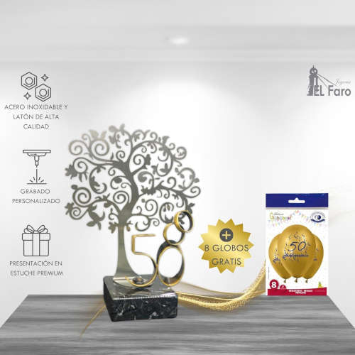 Pack árbol + 8 globos gratis 